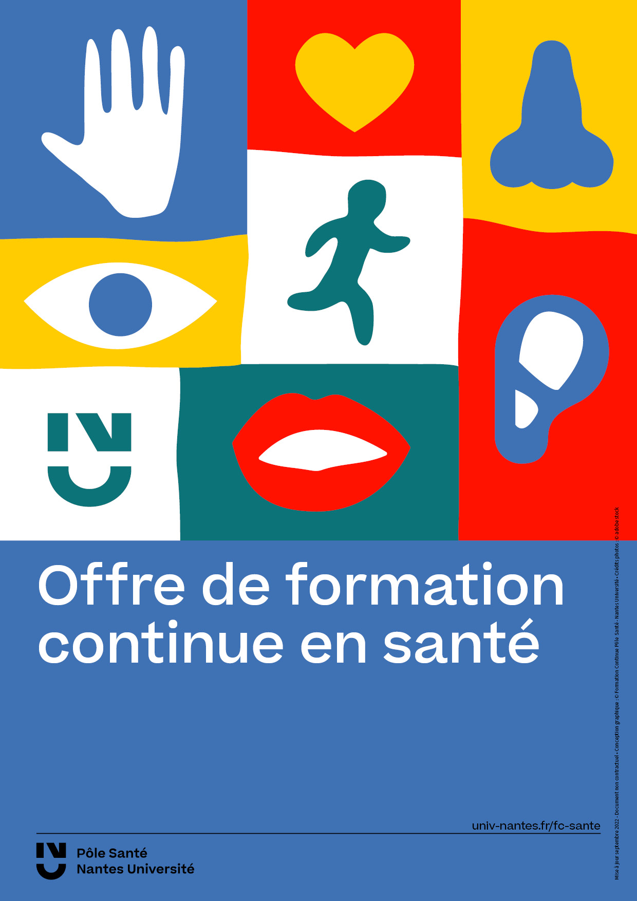 Visuel du catalogue de formation continue du Pôle Santé de Nantes Université