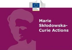Appel à projets : Actions Marie Sklodowska-Curie 