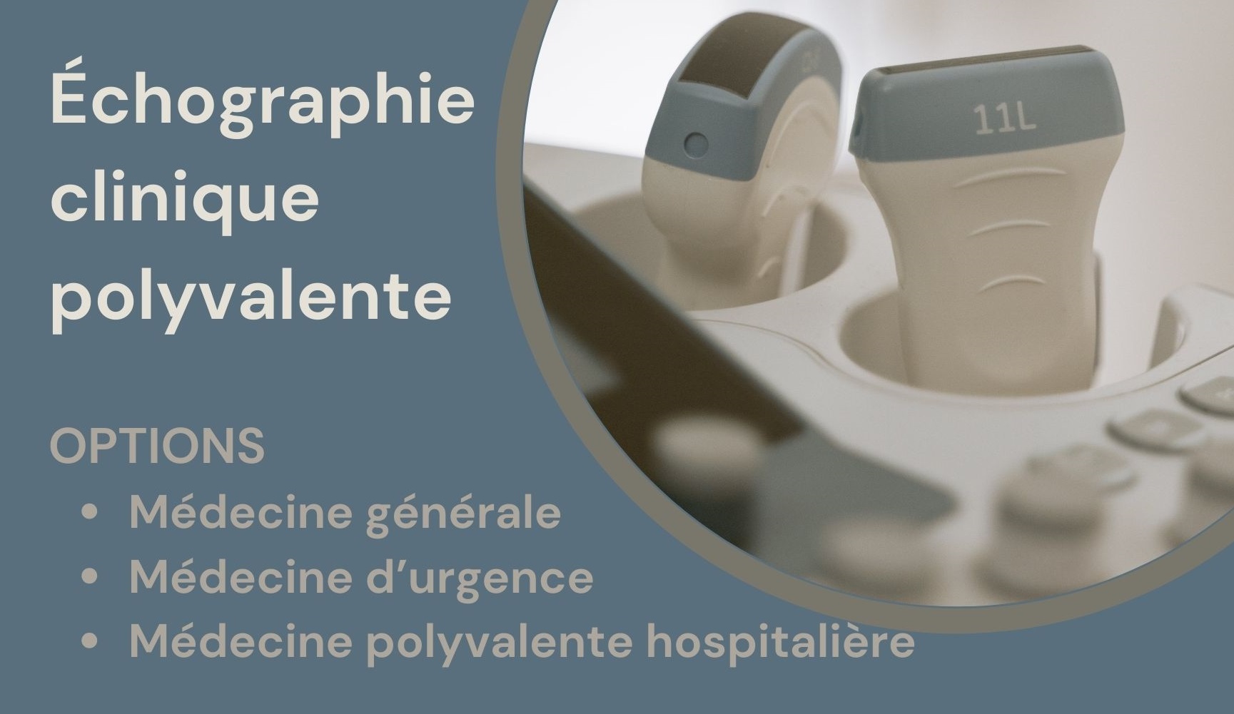 Échographie clinique polyvalente : diplôme université du Pôle Santé de Nantes Université